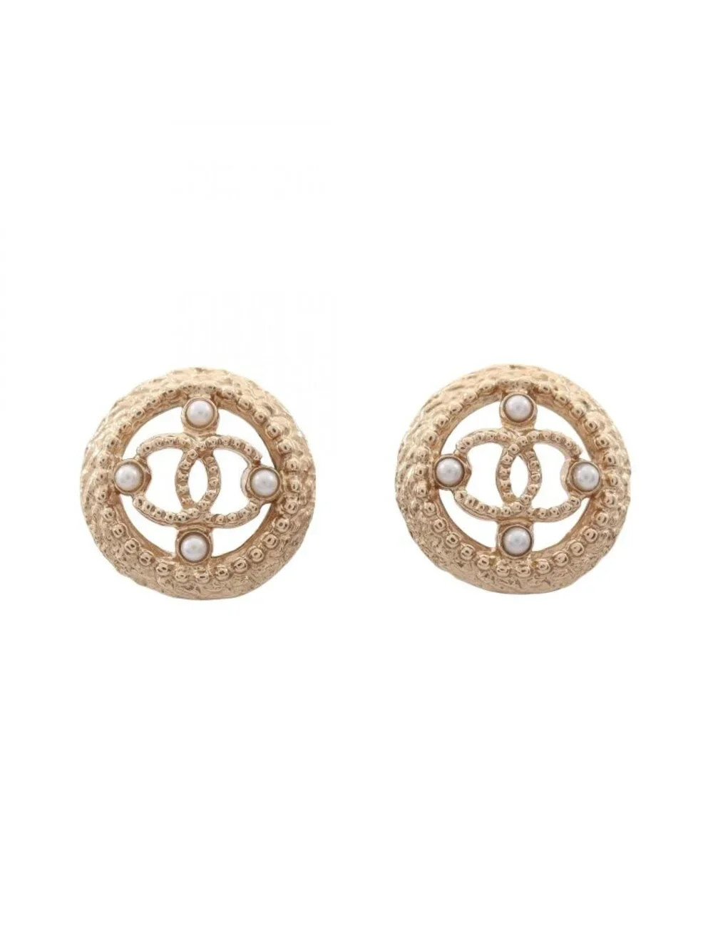Chanel Earrings CC Logo Circle